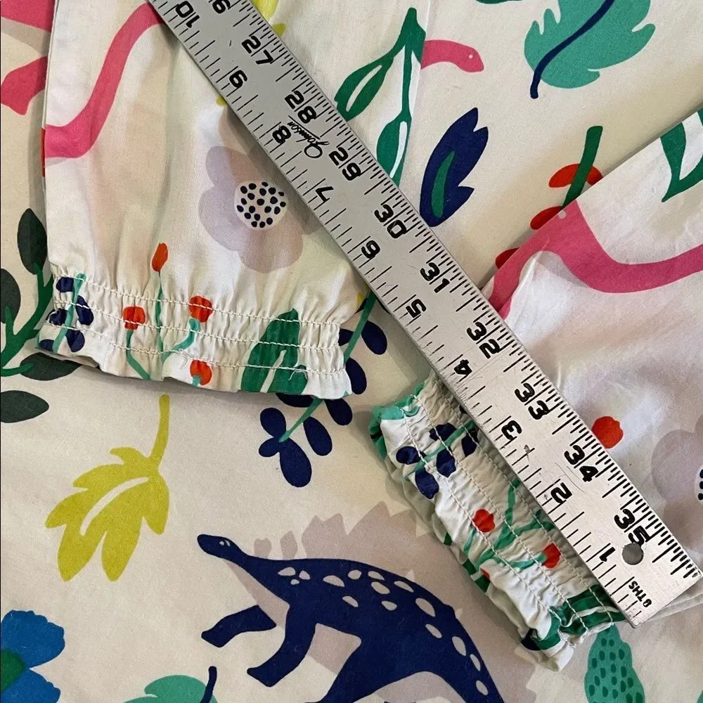 Mini Bowden Florasuarus Multicolored Dinosaur Dress Size 9-10 Y Dino Dress